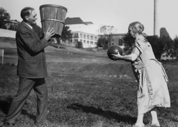 Le basket : du panier de pêches au tir à neuf mètres